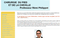Desktop Screenshot of chirurgie-du-pied.org