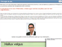 Tablet Screenshot of chirurgie-du-pied.org